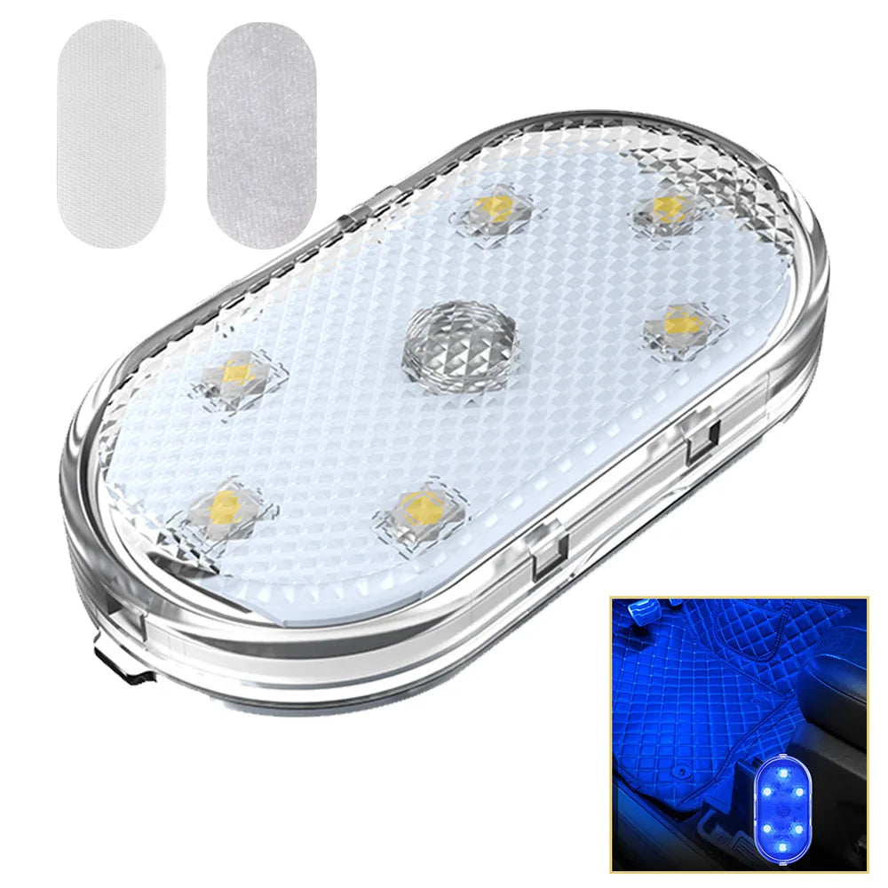 1pc Car LED Light Interior Lighting Atmosphere Lamp for Armrest Box Trunk Switch Touc lifestyle view