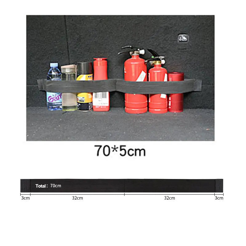 Car Trunk Organizer Elastic Fixing Tape Fire Extinguisher Water Tank Miscellaneous St lifestyle view