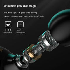 2026 New M25 TWS Wireless Earbuds | Bluetooth 5.3 Sports Headphones with LED Display close-up view