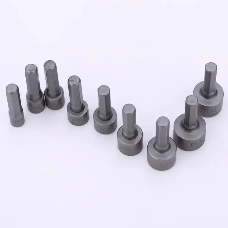9-14 Piece Hex Socket Nut Driver Set | 5mm-13mm Screwdriver Bit Set detail view