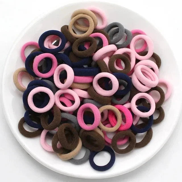 Ponytail Hold Small Hair Tie Rubber Bands Scrunchie Hair lifestyle view