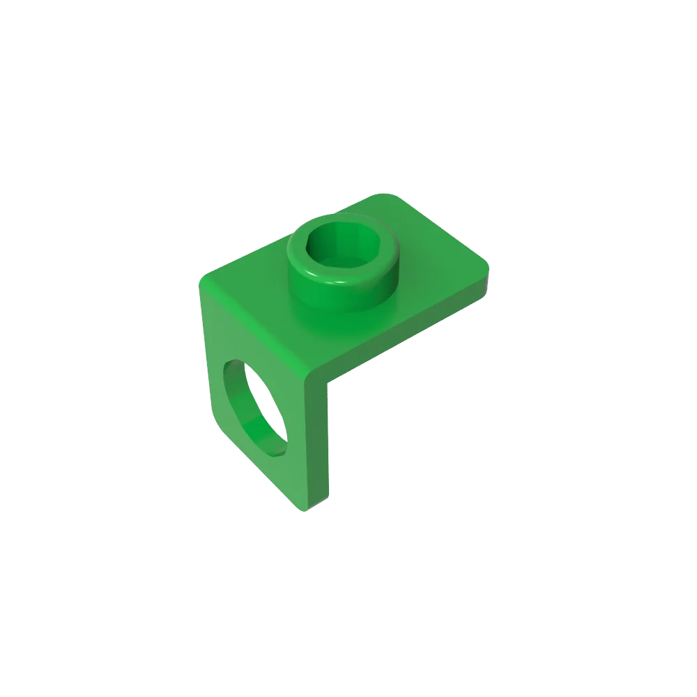 Gobricks GDS-1165 Minifig Neck Bracket with Back Stud | Thin Back Wall Building Block alternate view