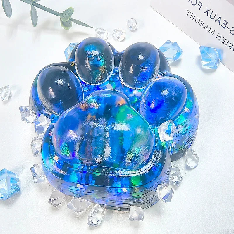 Squeeze Cat Paw Toys Cute Soft Abreact Relief Relax Toys Sticky Decompressing Pinching close-up view