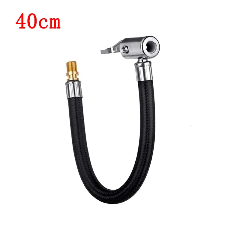 Tire Air Inflation Extension Hose Connector Adapter | Car & Motorcycle additional angle