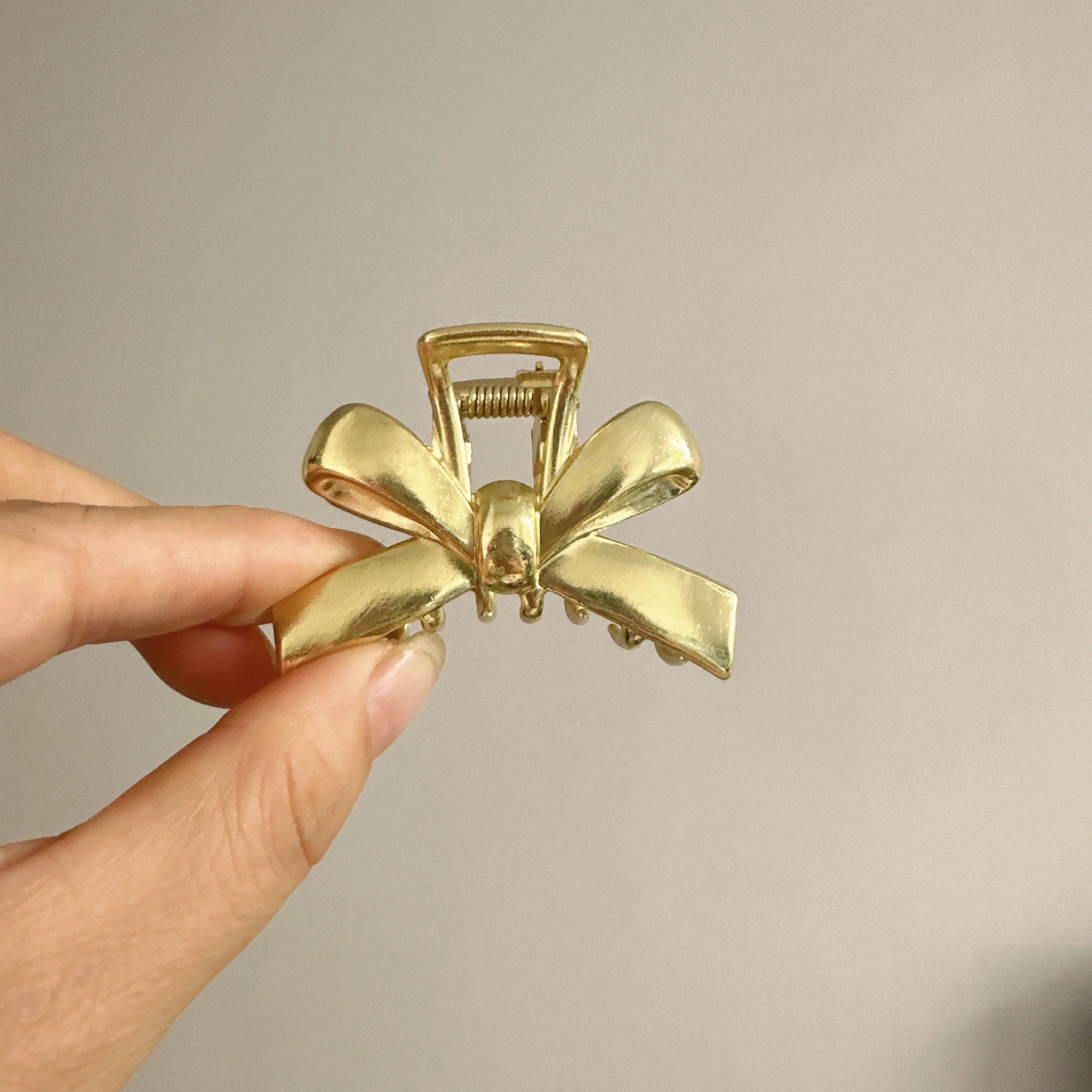 Mini Metal Bow Hair Claw Clip Women Summer Headwear
