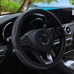 Artificial Leather Three-dimensional Embossed-car without Inner Ring Steering Wheel Co close-up view