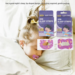 Children Anti-Snoring Mouth Breathing Correction Stickers | 30 Pack for Better Night S close-up view