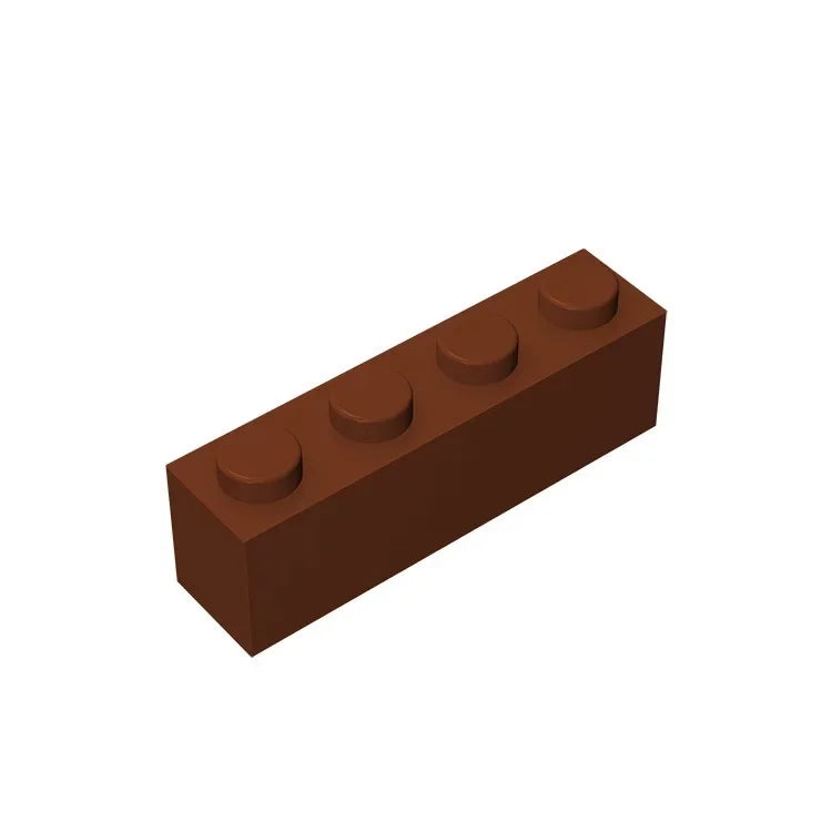 Gobricks GDS-534 Brick 1 x 4 without Bottom Tubes | Compatible Building Block Set detail view