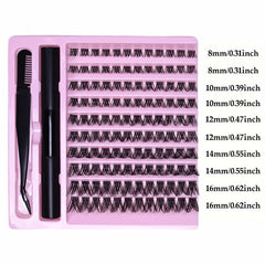 DIY Lash Extension Kit Lash Clusters With Bond Individual Lashes Kit Cluster Lashes Wispy D Curling False Eyelash Clusters