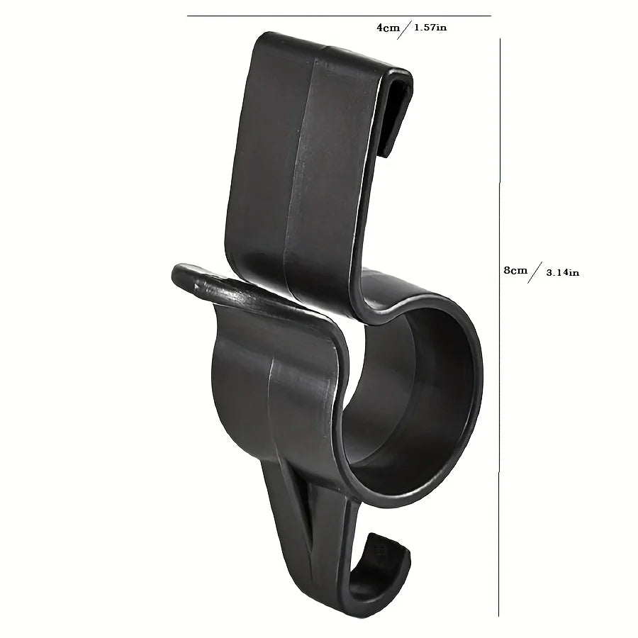 Car Trunk Organizer Hook 2pcs Black alternate view