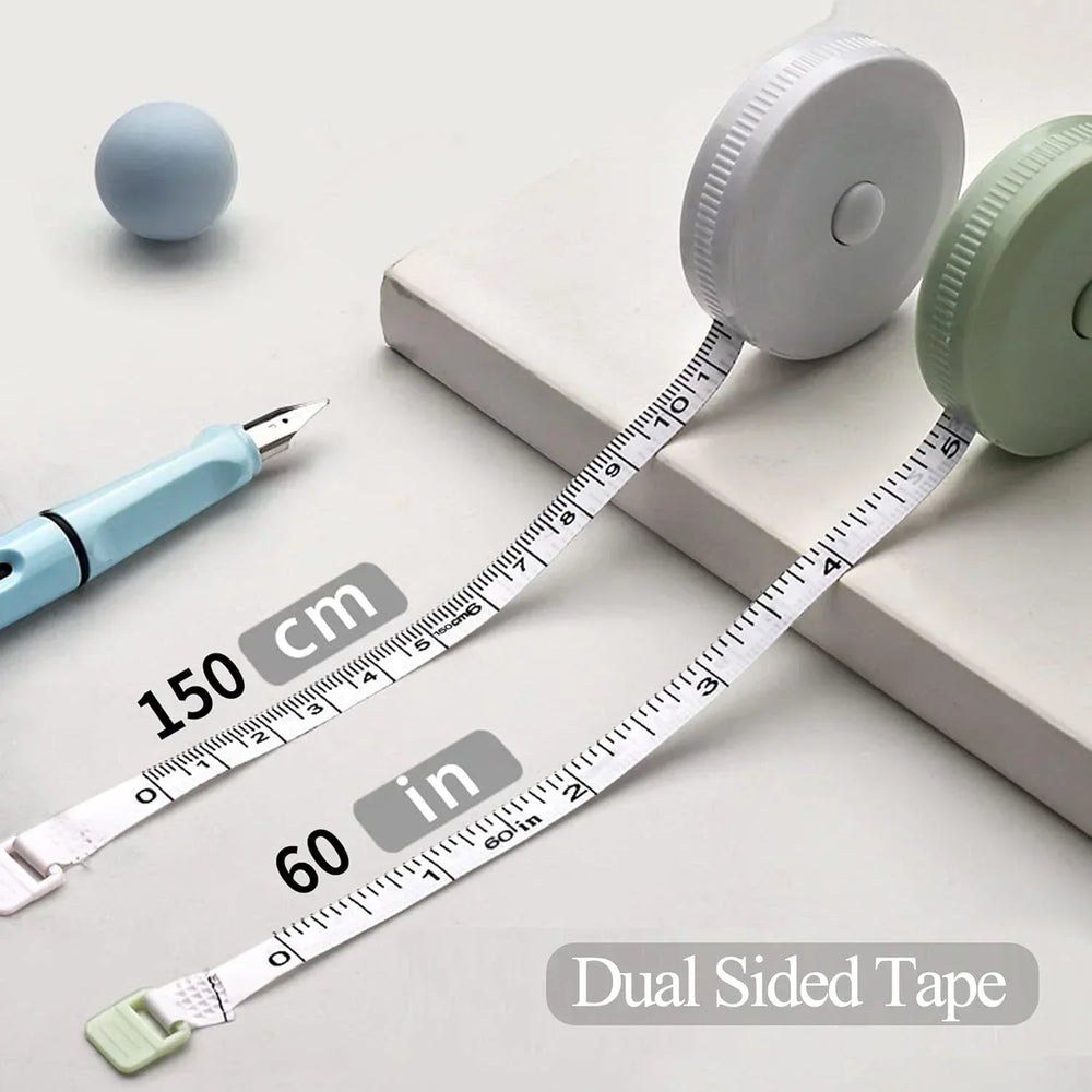 1/3/5PCS Portable Double-sided Tape Measure Retractable Mini Tape Measure for Weight alternate view