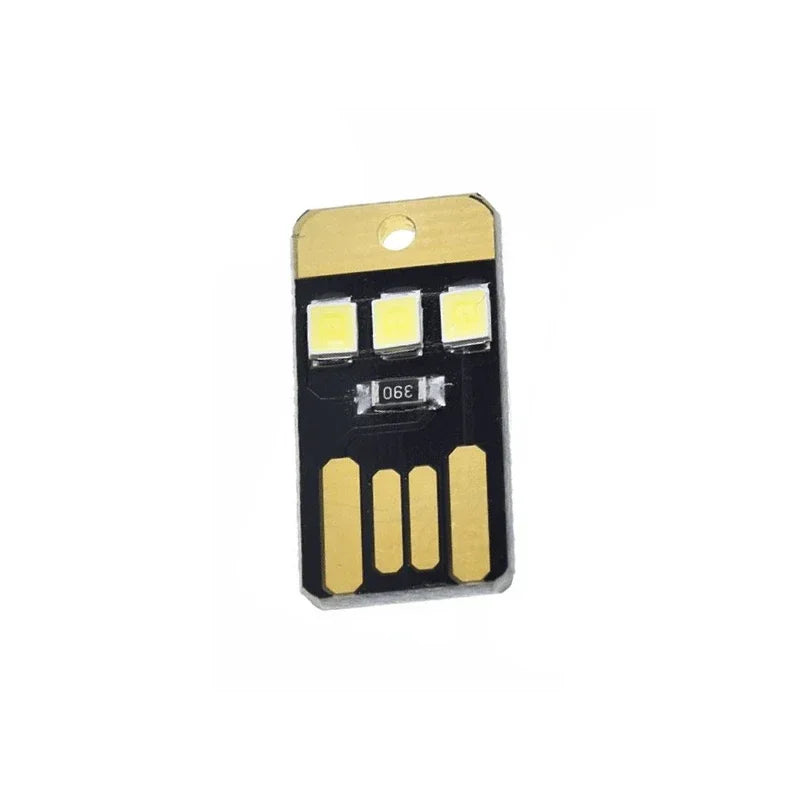 Mini USB Card Light | 6 LED Touch Dimming Keychain Night Light detail view