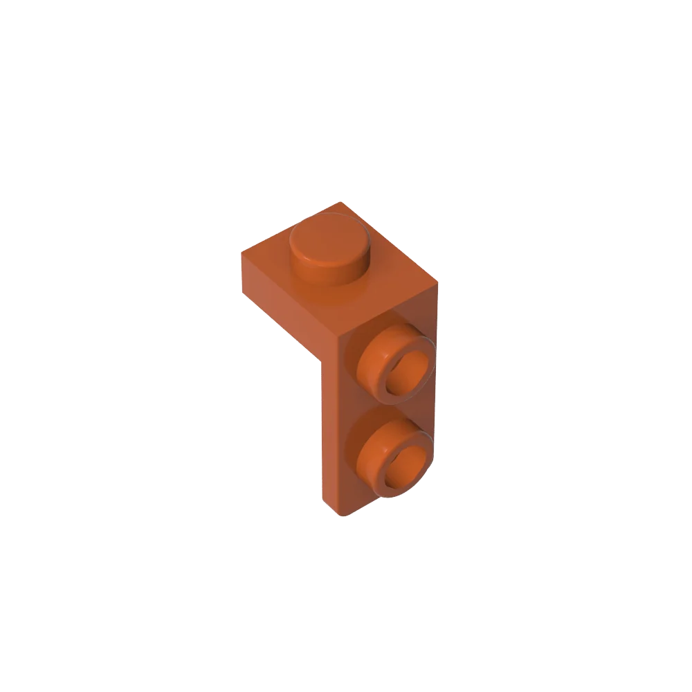 Gobricks Bracket 1 x 1 - 1 x 2 | Compatible Building Block alternate view