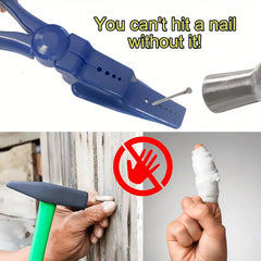 Nail Safety Pliers | Portable Finger Protector for Hammering close-up view