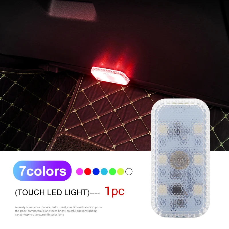 Mini Wireless Car LED Touch Light | USB Rechargeable Interior Reading Lamp lifestyle view