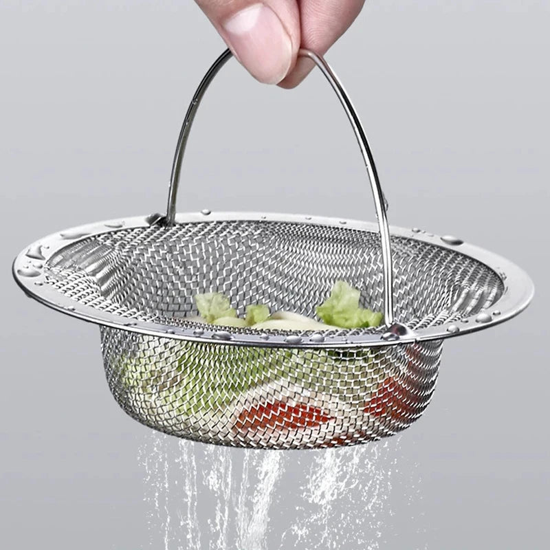 Stainless Steel Kitchen Sink Strainer Thickened Anti Clog Drain Filter Universal Leak Pr detail view