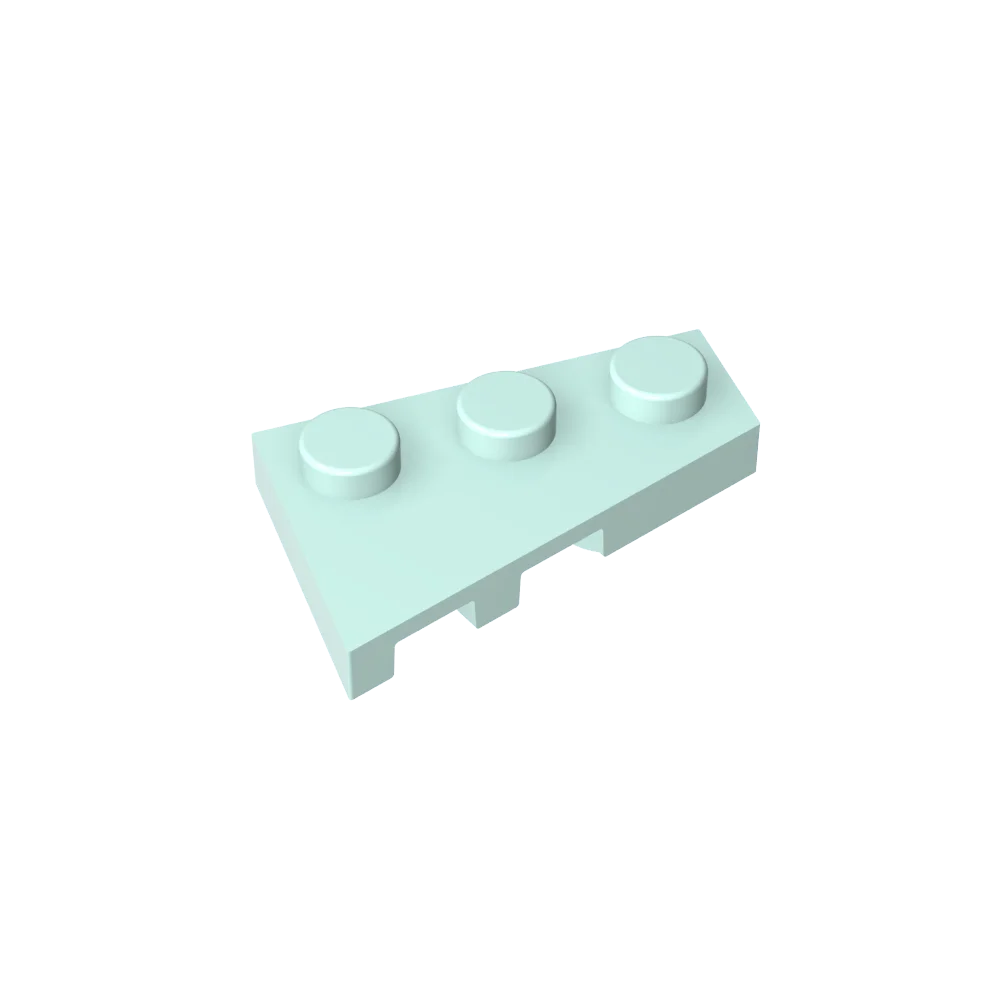 Gobricks GDS-547 Keilplatte 3 x 2 Rechts | Kompatibler Baustein für DIY-Kreationen