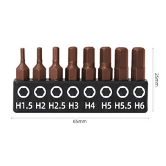1/4 Screwdriver Bits Set 25mm 50mm S2 Alloy Steel | Professional DIY Hand Tool Kit detail view