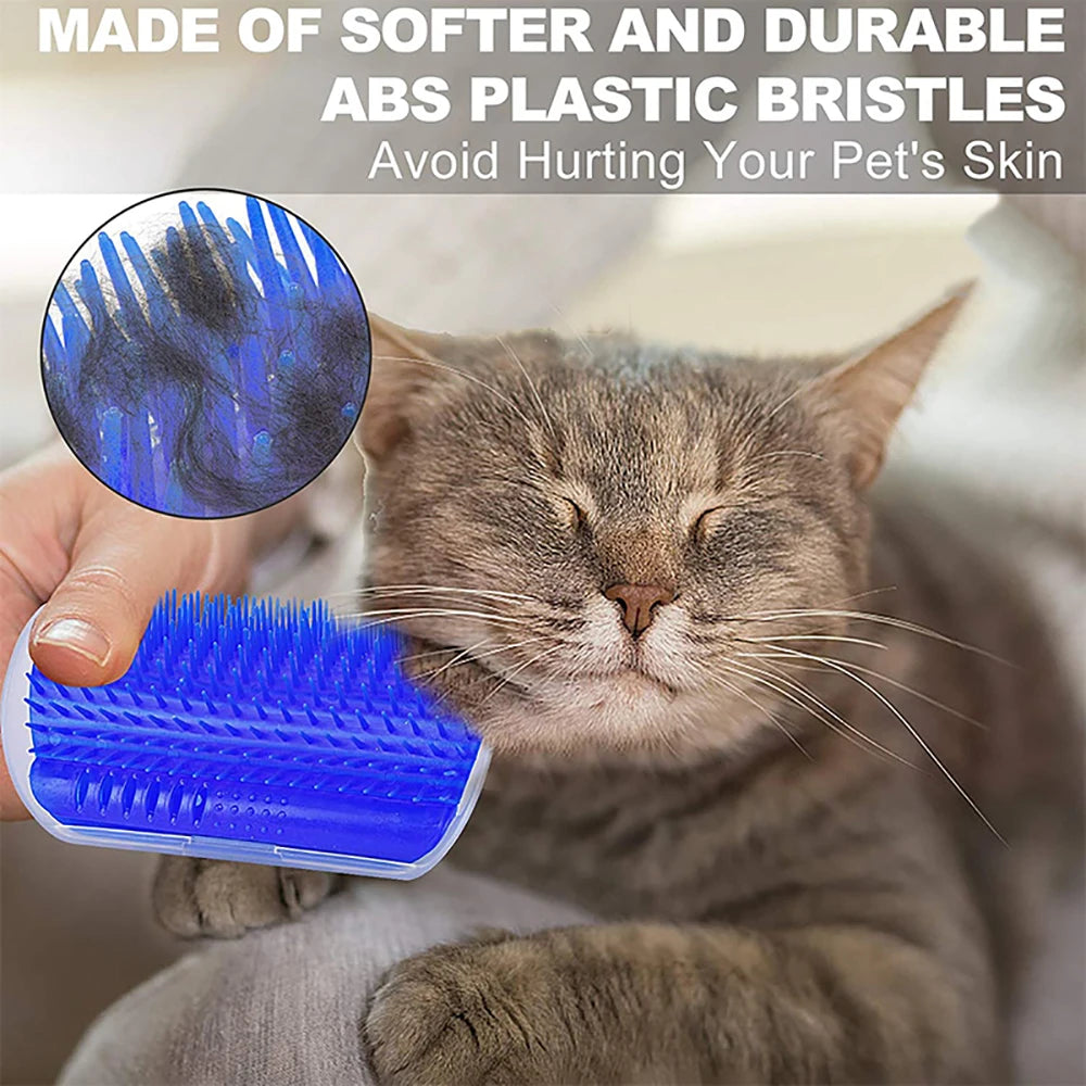 Massage Pet Cat Brush Corner Scrape Hair Removal Beauty Clean Corner Brush Removable lifestyle view
