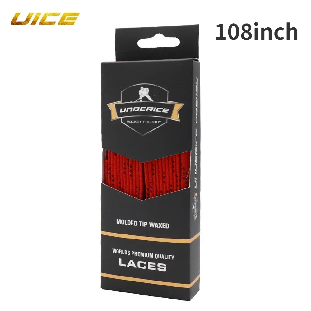 UICE Ice Hockey Shoelaces Box-Packed Ice Hockey Skate Laces 84/96/108/120in Dual La additional angle