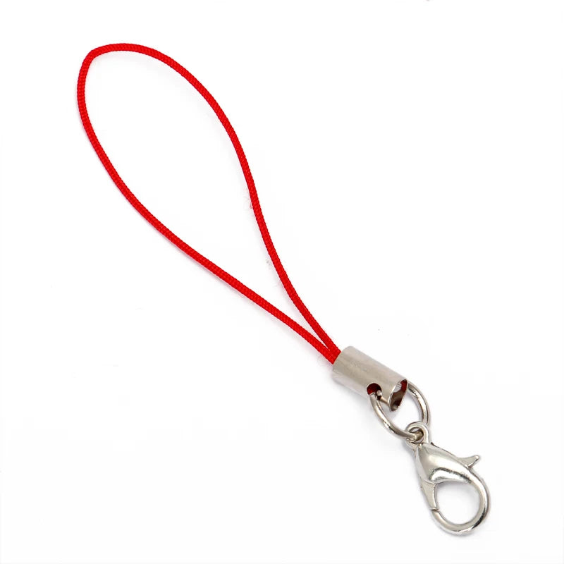 50pcs Cell Phone Lanyard Strap String Mobile Hook With Lobster Clasp Ring Keychain Fo alternate view