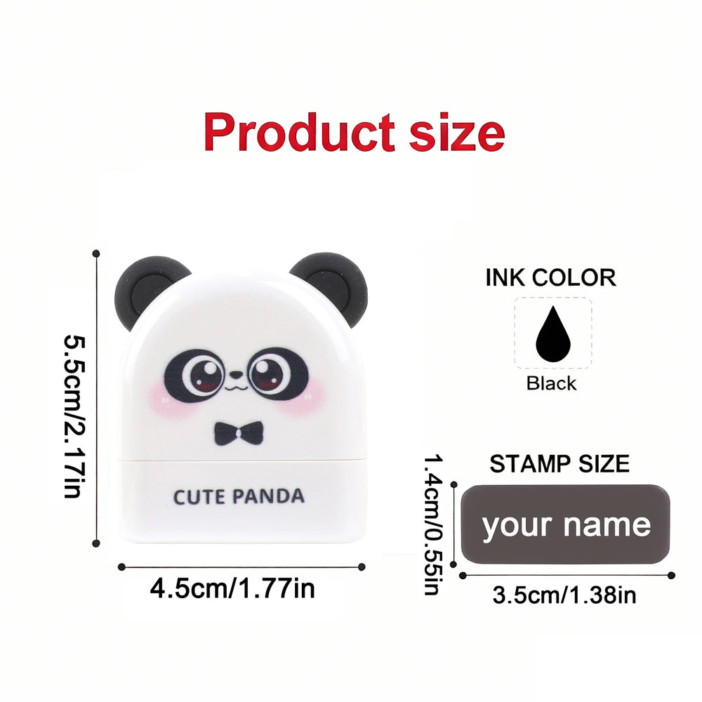 Personalized Animal Name Stamp | Custom Waterproof Clothing Label for Kids detail view