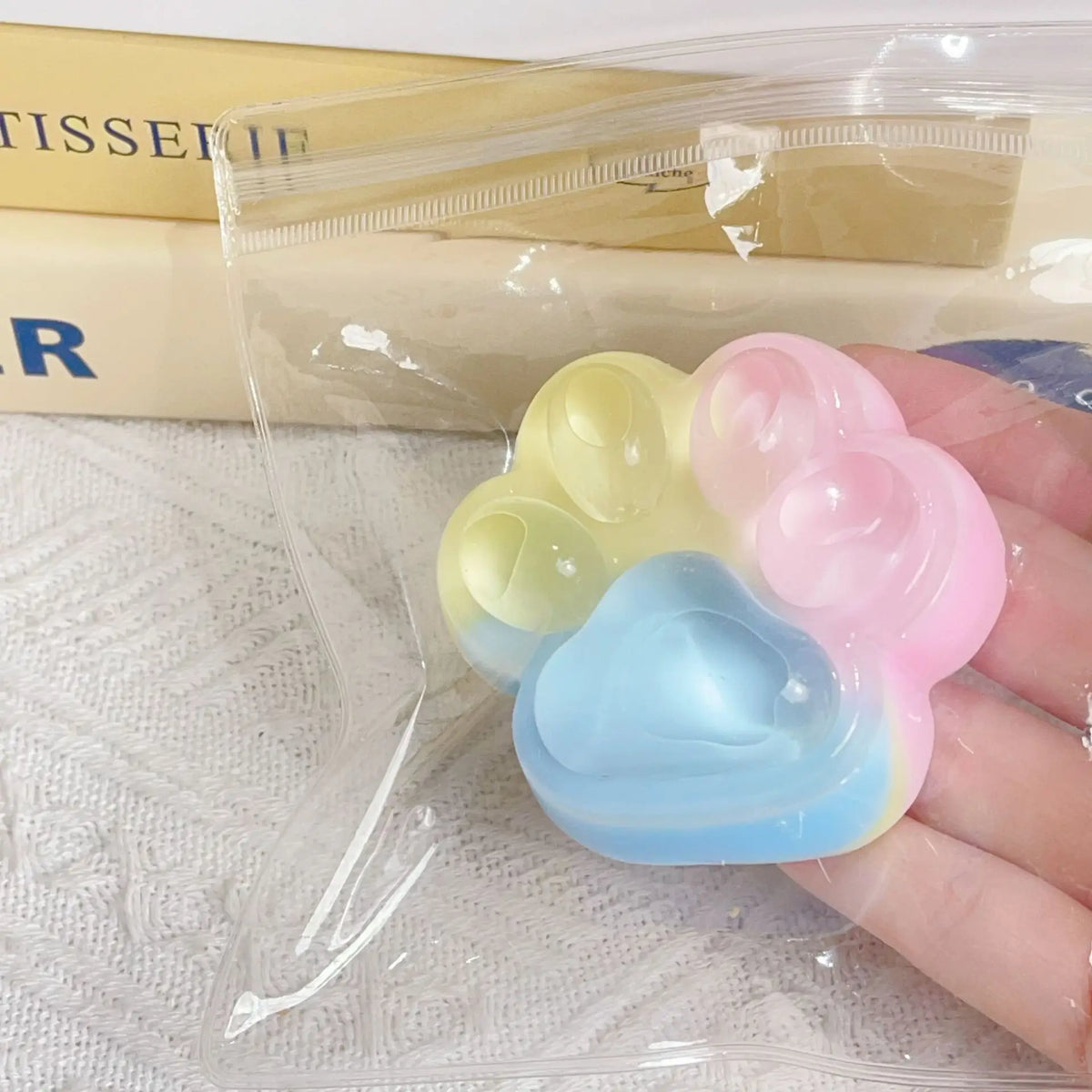Squishy Cat Paw Stress Toy | Soft Jelly Fidget Toy for Anxiety Relief alternate view