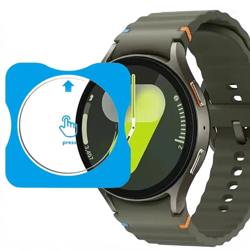 Tempered Glass Film Quick Pasting For Samsung Galaxy Watch 8/7/6/5/4 40mm 44mm Ultra 47mm Protective Screen Film Watch 8 Classic