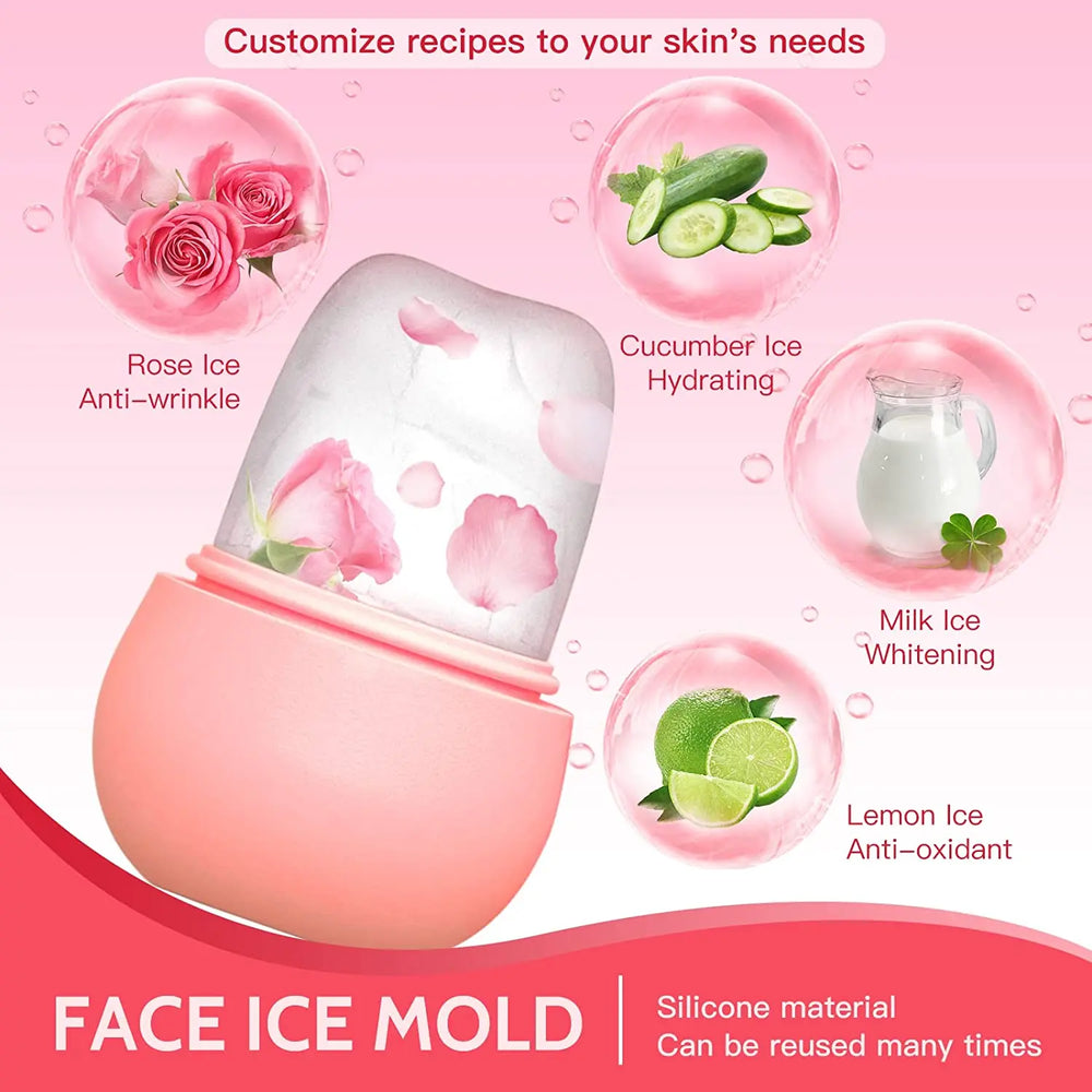 Ice Roller for Face and Eye Beauty | Complete Skin Care Tool Set lifestyle view