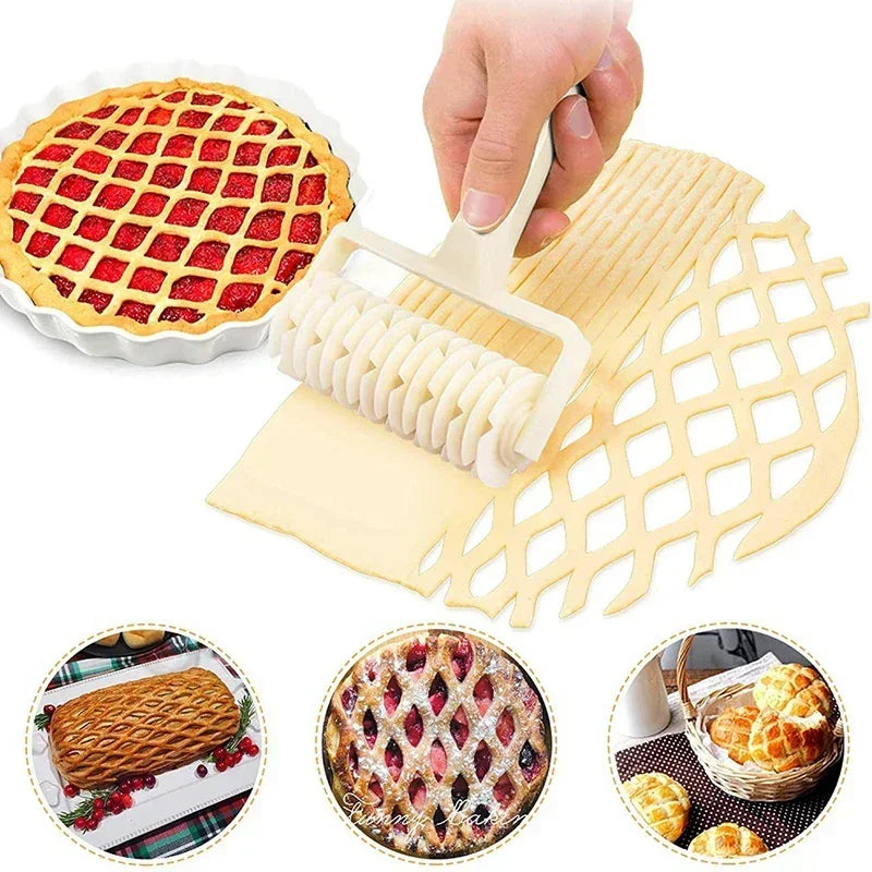 Lattice Pizza Cutter Wheel | Pastry Roller for Wellington and Baking alternate view