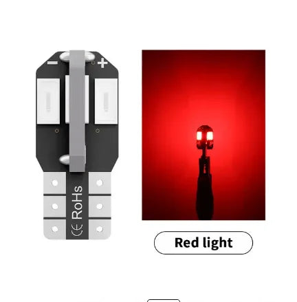 10PCS W5W T10 5730 LED Bulbs Canbus 12V | Car Interior Dome Map Light Parking Signal alternate view