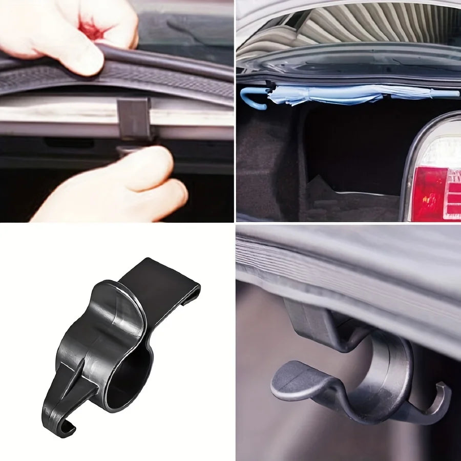 Car Trunk Organizer Hook 2pcs Black lifestyle view