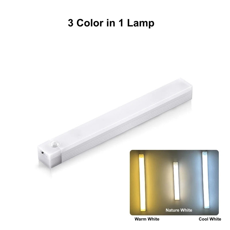 Wireless USB Rechargeable Motion Sensor LED Bar Light Induction Night Light Portable alternate view