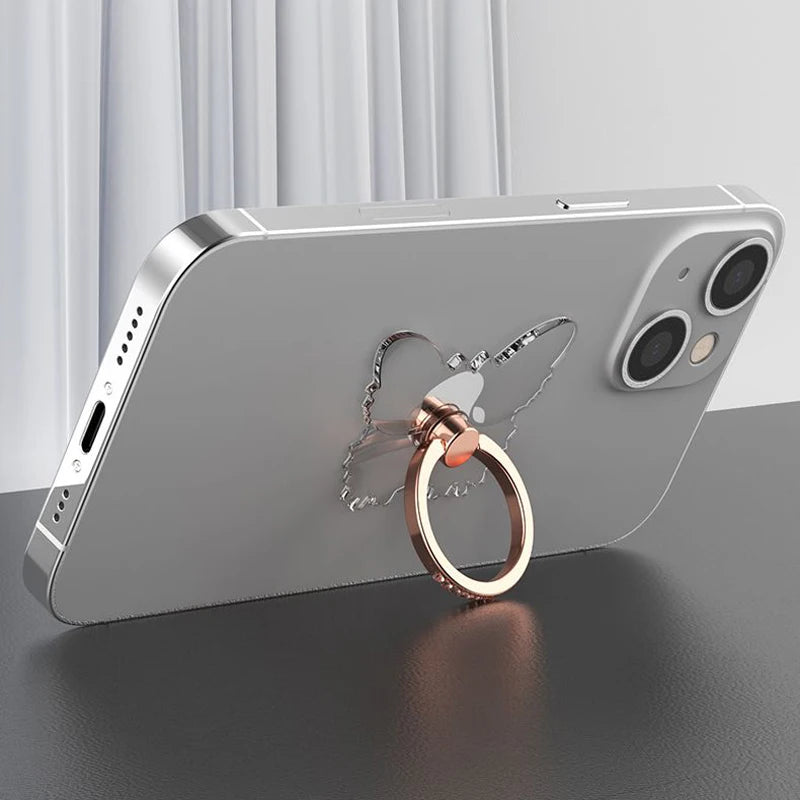 Transparent Cell Phone Ring Holder Stand 360°Degree Rotation Clear Finger Grip Kickst alternate view