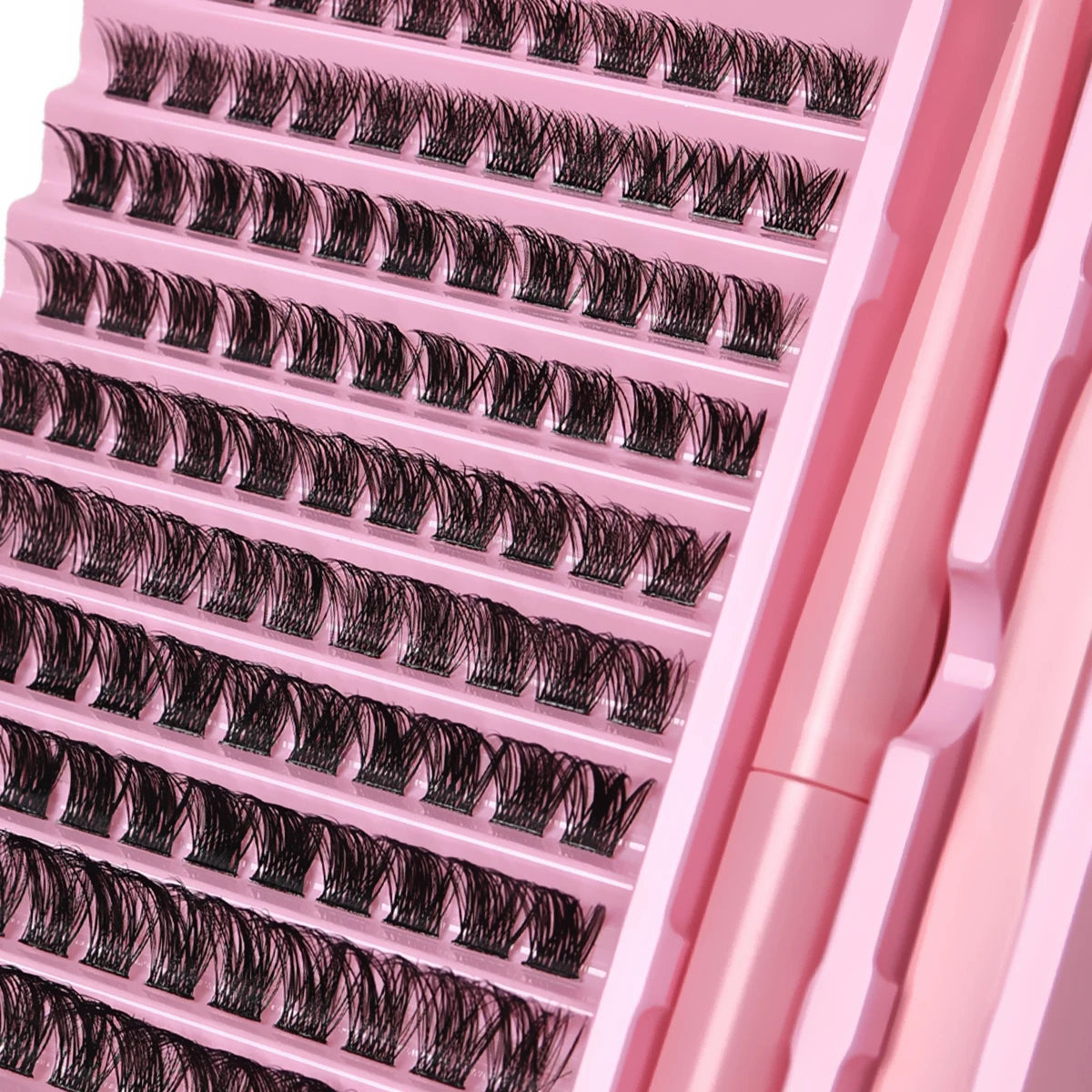 DIY Lash Clusters Extension Kit 110 Clusters  Bond Individual Lashes Kit Cluster Lashes Wispy D Curling False Eyelash Clusters