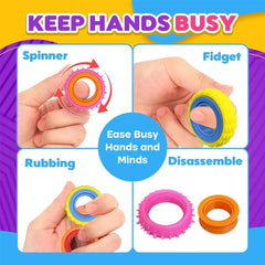Rotating Fidget Ring | Sensory Stress Relief Toy for Adults and Kids detail view
