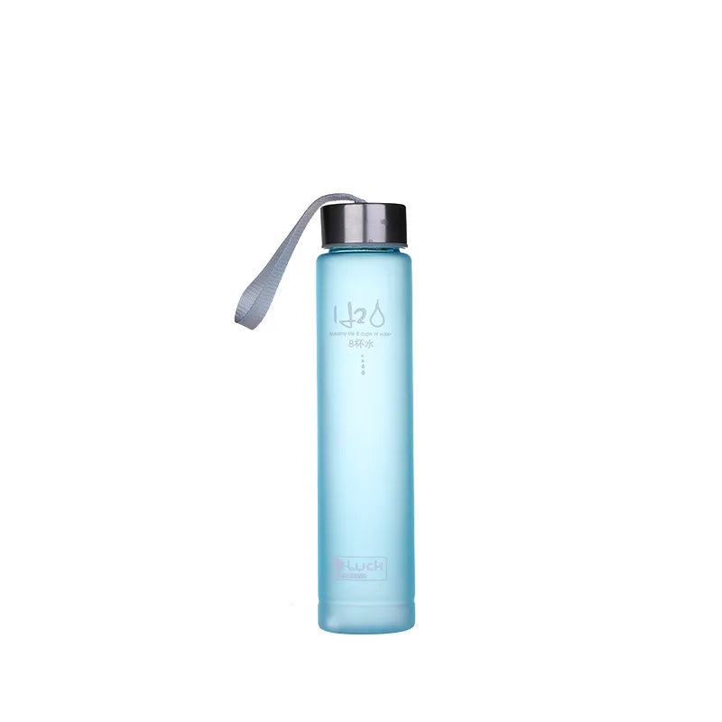 Creative Candy Color Portable Leak-proof Water Bottles Frosted Sport Unbreakable Plas alternate view