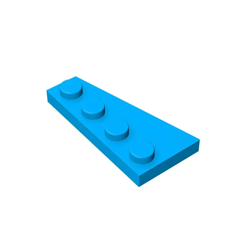 Gobricks GDS-549 Wedge Plate 4 x 2 Right | Building Block for Compatible DIY Sets detail view