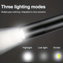 Mini LED Flashlight Q5 Zoom | 400LM Rechargeable Waterproof Torch close-up view