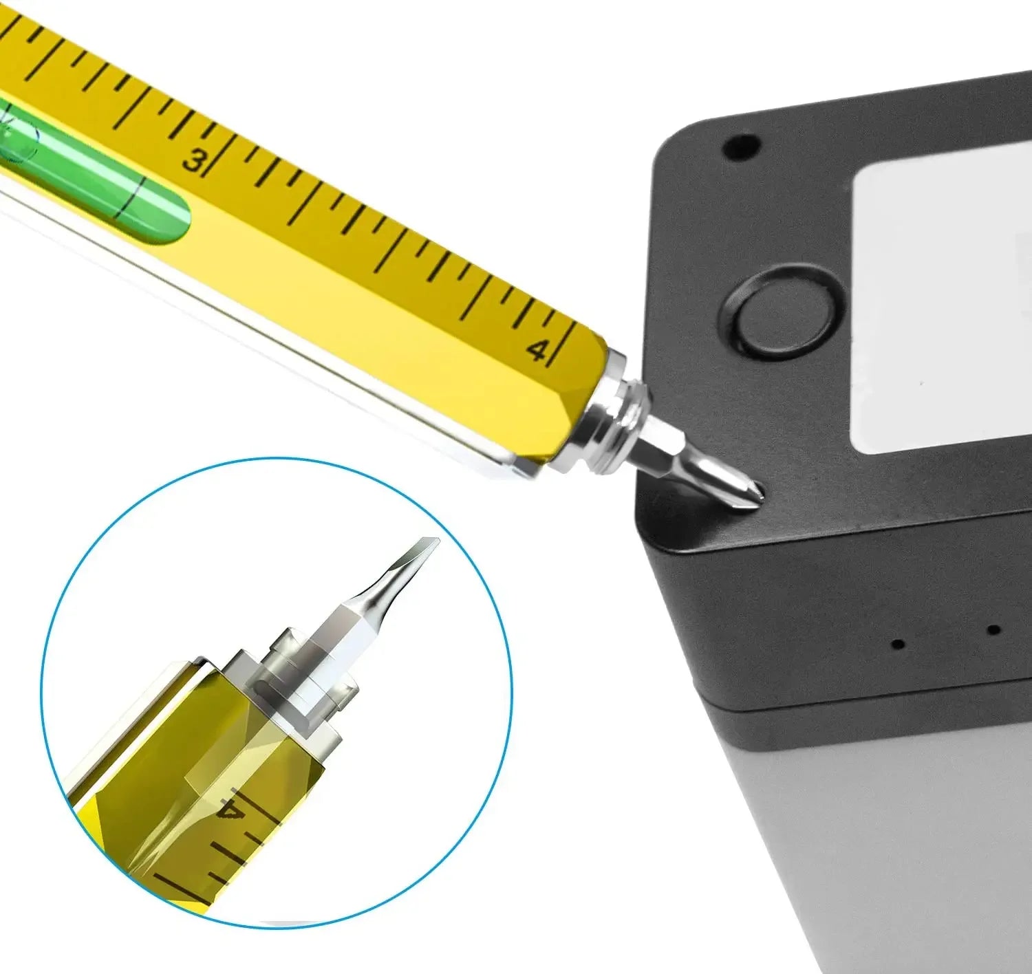 7 in 1 Multifunction Ballpoint Pen | EDC Hand Tool with Ruler Screwdriver Stylus Leve lifestyle view