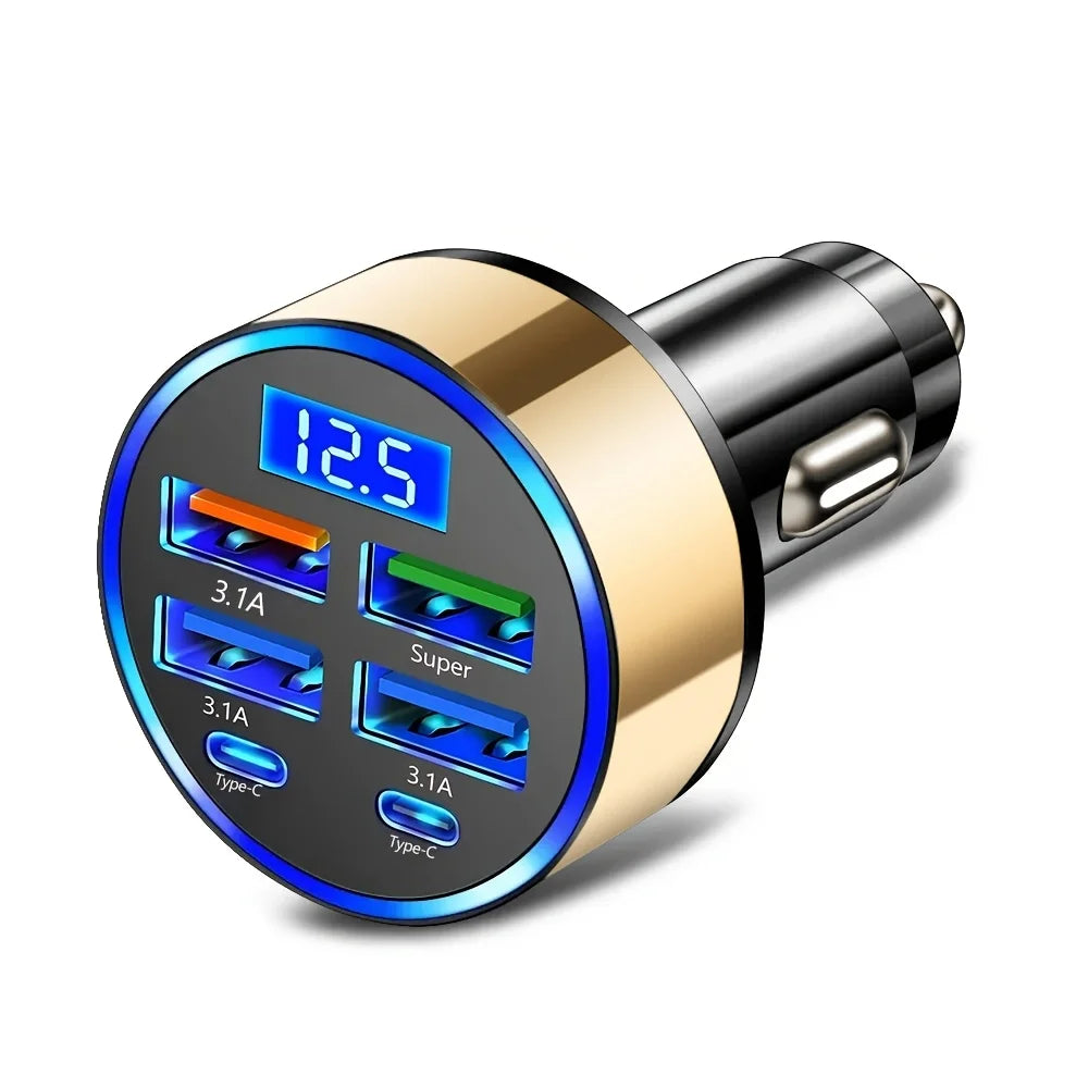 Black Car Charger Adapter USB Car Plug