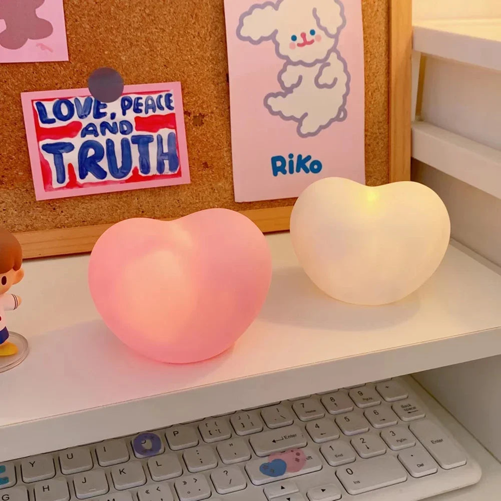 Creative Heart LED 3D Night Light | Romantic Wedding Anniversary Gift detail view