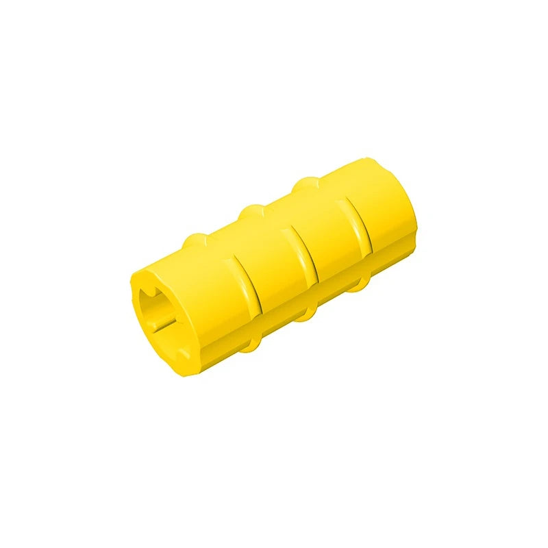 Gobricks Cross Axle Extension M 3 Ribs | Compatible Technical Building Block Connector close-up view