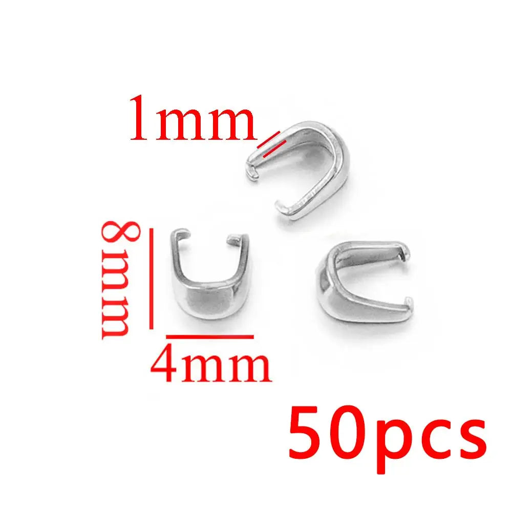 20/50pcs Stainless Steel Gold-plated Melon Clasps Glossy Jewelry Connector for DIY Ne lifestyle view