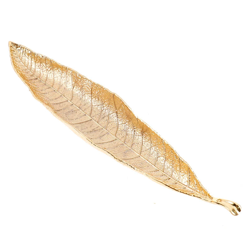 Metal Bodhi Leaf Incense Tray | Zen Incense Burner and Ash Catcher additional angle