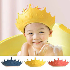 1Pc Crown Adjustable Baby Shower Cap Bath Wash Hair Shield Hat Protect Children Waterproof Prevent Water Into Ear for Kids