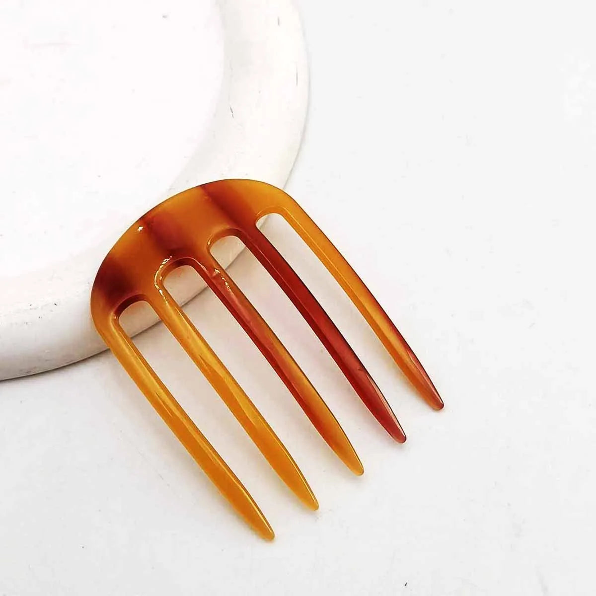 1/2/3 PCS Acetic Acid Hair Forks Five Teeth Hair Sticks U-Shape Hair Comb Bun Hairpin Wo detail view