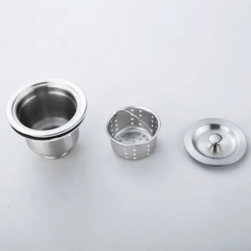 1pc Kitchen Sink Strainer W/Handle, RV Kitchen Sink, Sink Waste Strainer, Stainless S alternate view