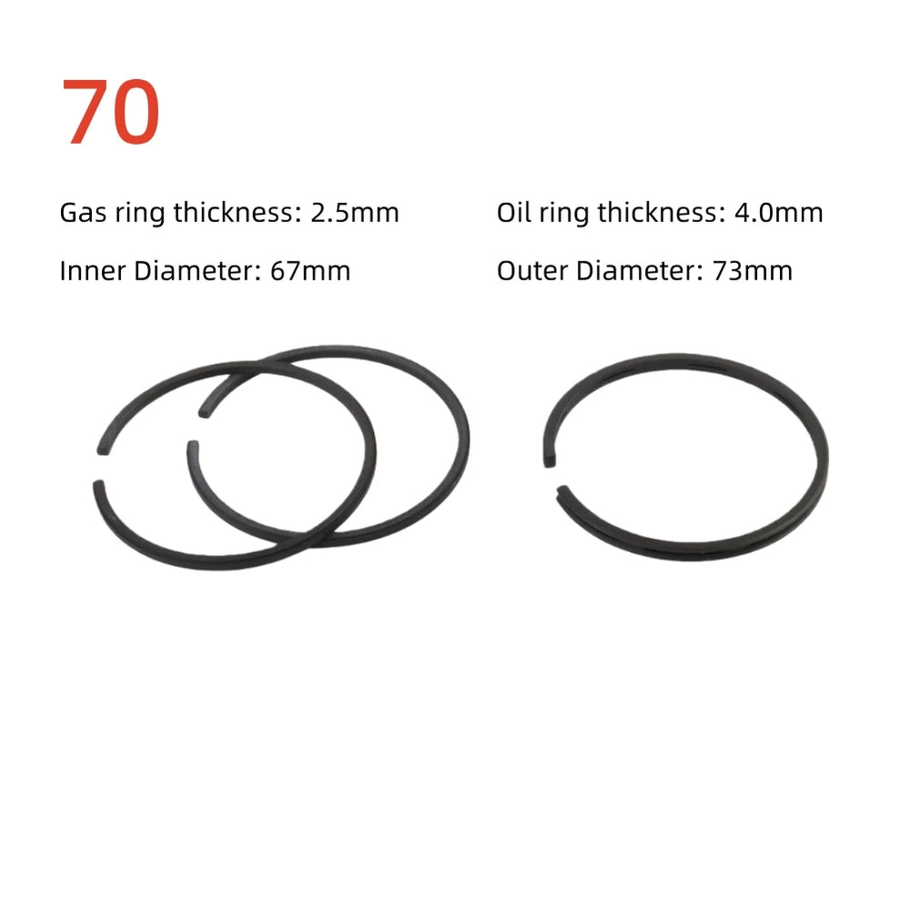 3pcs Piston Rings Set for Air Compressor | Pneumatic Cylinder Replacement Kit lifestyle view