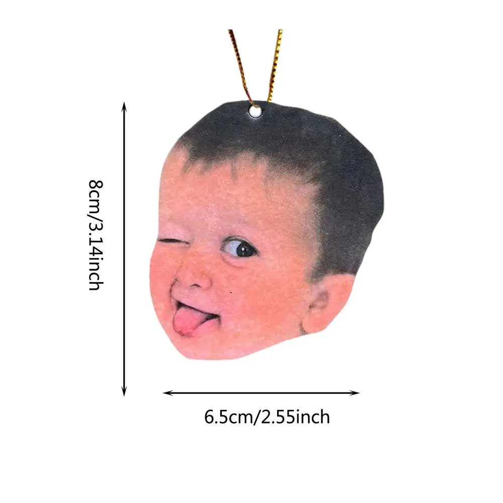 Funny Creative HASBULLA Character Car Rearview Mirror Pendant Car Interior Decoration Keychain Pendant Acrylic Car Accessories